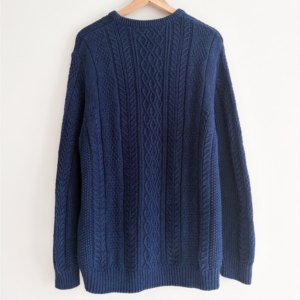 Denver Hayes 100% Cotton Women’s Navy Blue Knit Sweater - Size XL - Crewneck - Picture 8 of 13